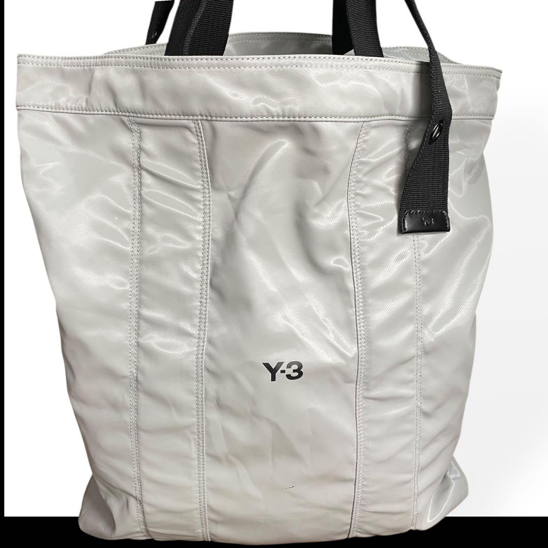 美品　Y-3　ワイスリー　UT TOTE　トートバッグ　特大サイズ　ライトグレー