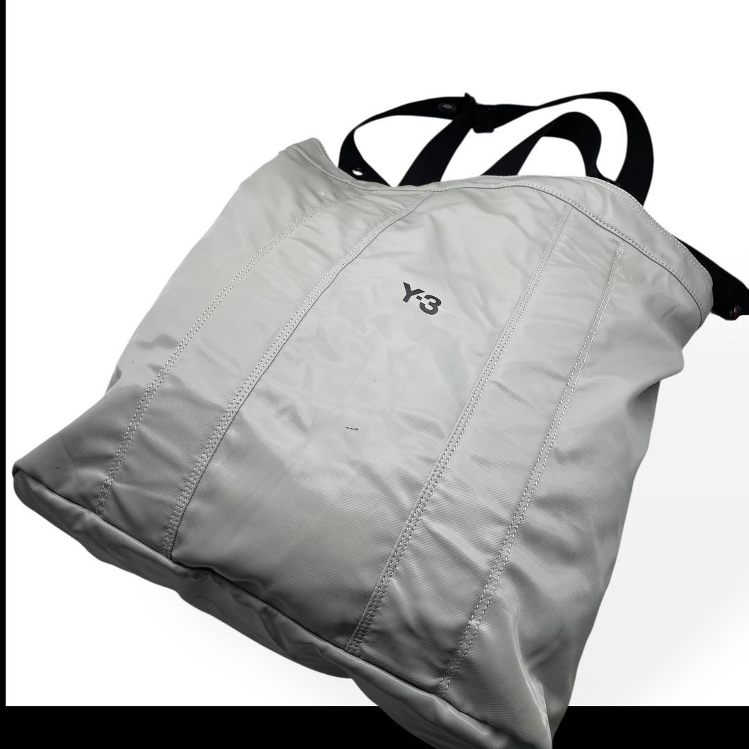 美品　Y-3　ワイスリー　UT TOTE　トートバッグ　特大サイズ　ライトグレー