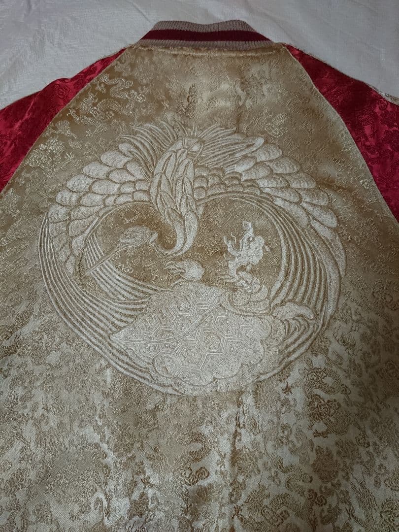 雅。花旅楽団 鳳凰柄 スカジャン