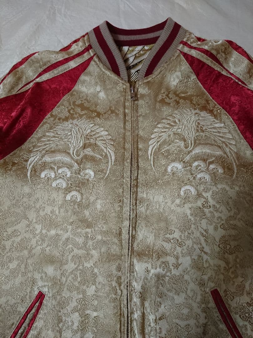 雅。花旅楽団 鳳凰柄 スカジャン