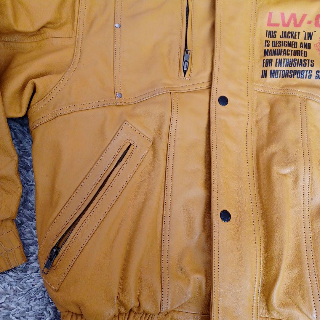 【希少】THE BIKE Daito オールレザーライダース イエロー Lサイズ