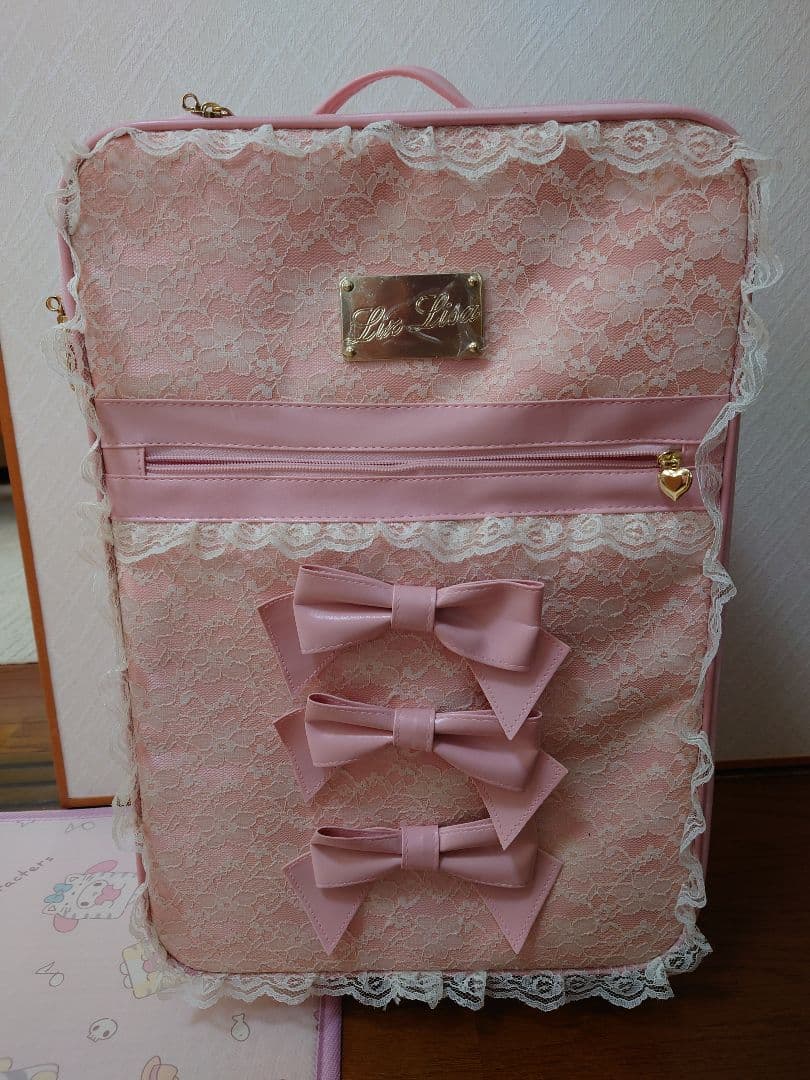 【新品未使用】Liz Lisa ピンク レース キャリーケース