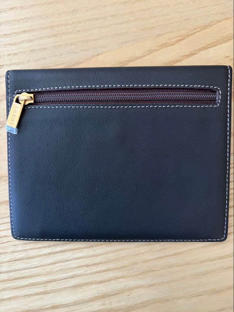 LOEWE ネイビーレザー 折り財布