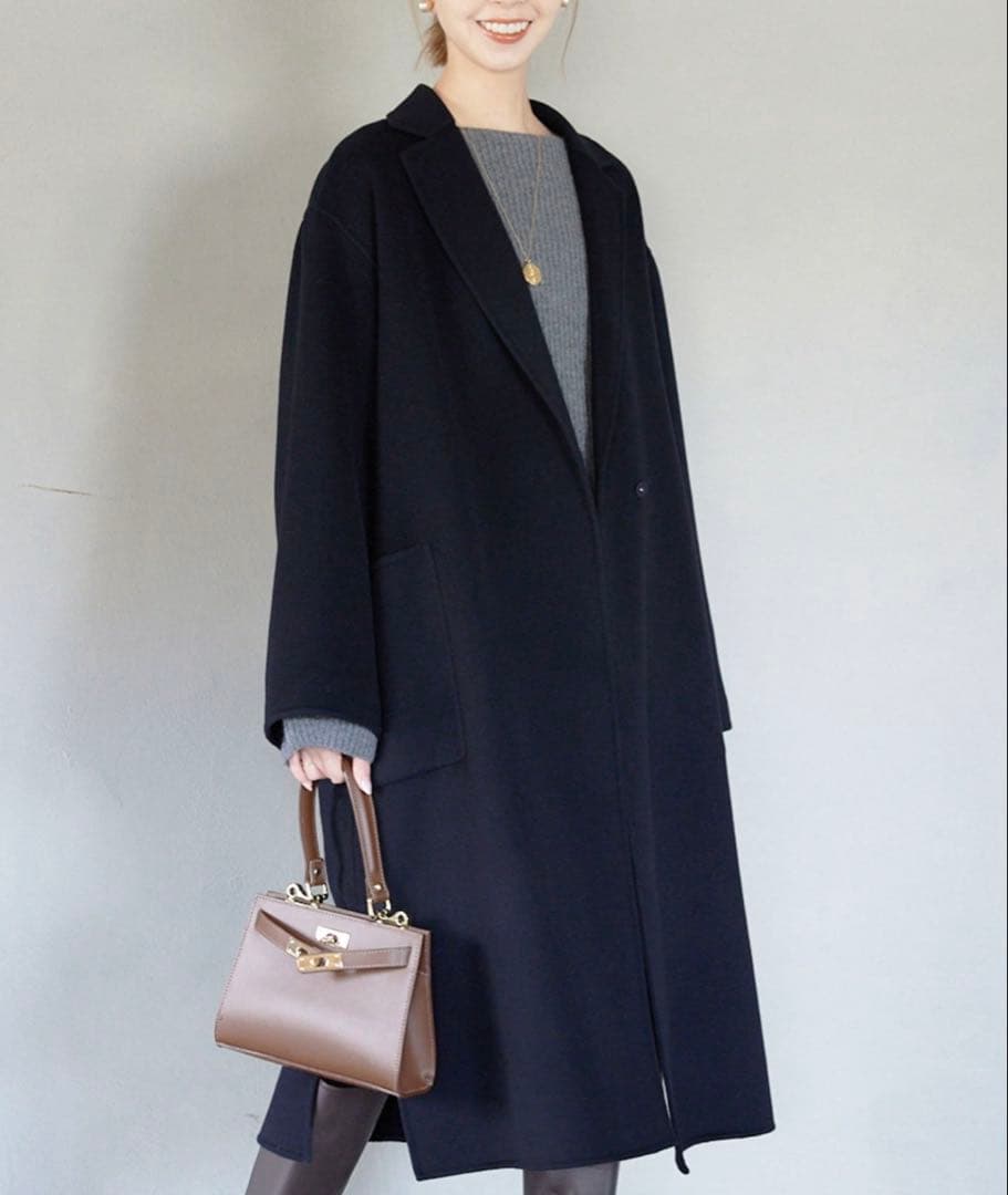 miyu様　HAMILTONダブルフェイスロングチェスターコート