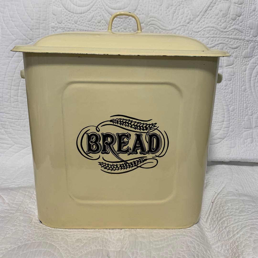 ホーローブレッド缶　カントリー　アンティーク　イマン　倉敷意匠