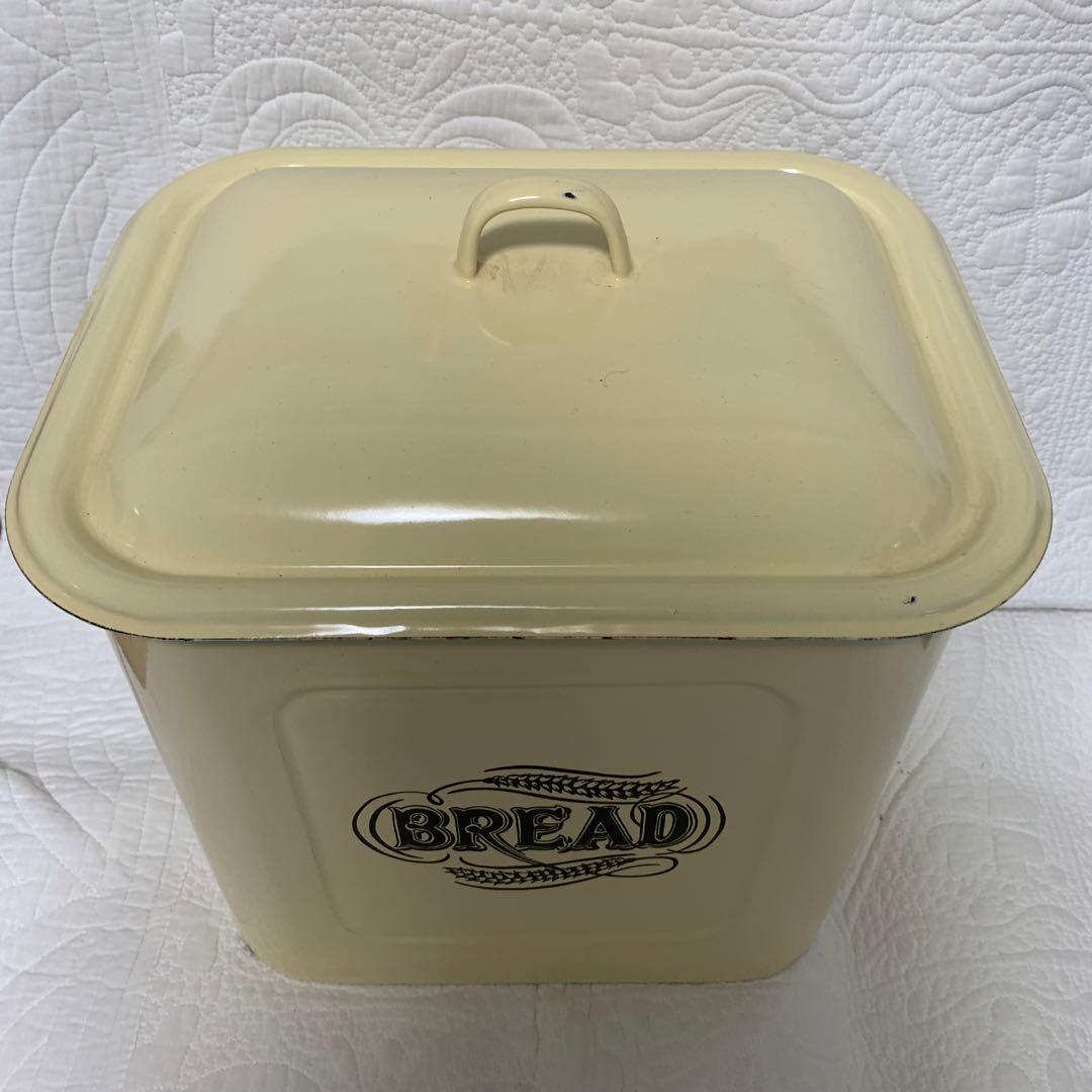 ホーローブレッド缶　カントリー　アンティーク　イマン　倉敷意匠