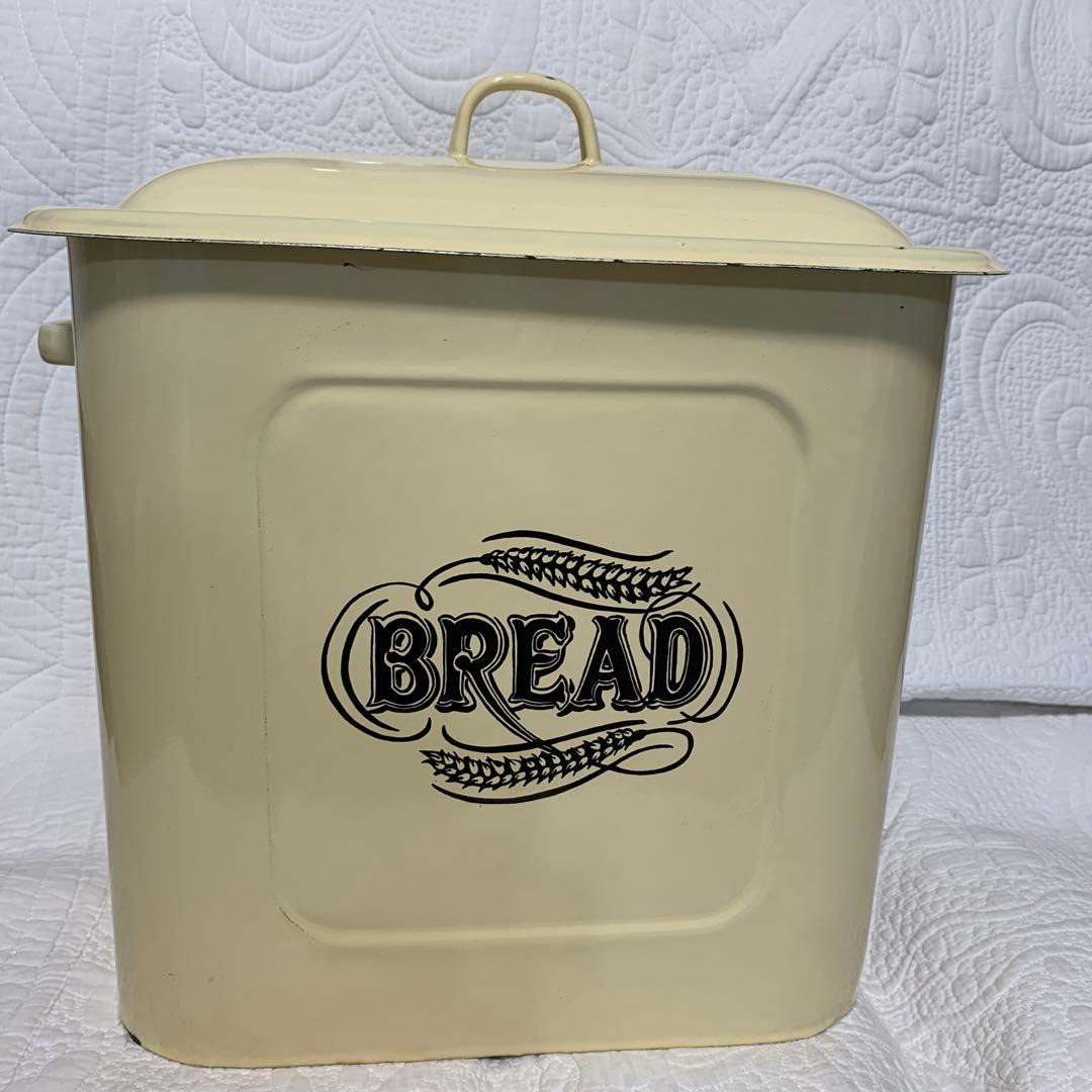 ホーローブレッド缶　カントリー　アンティーク　イマン　倉敷意匠