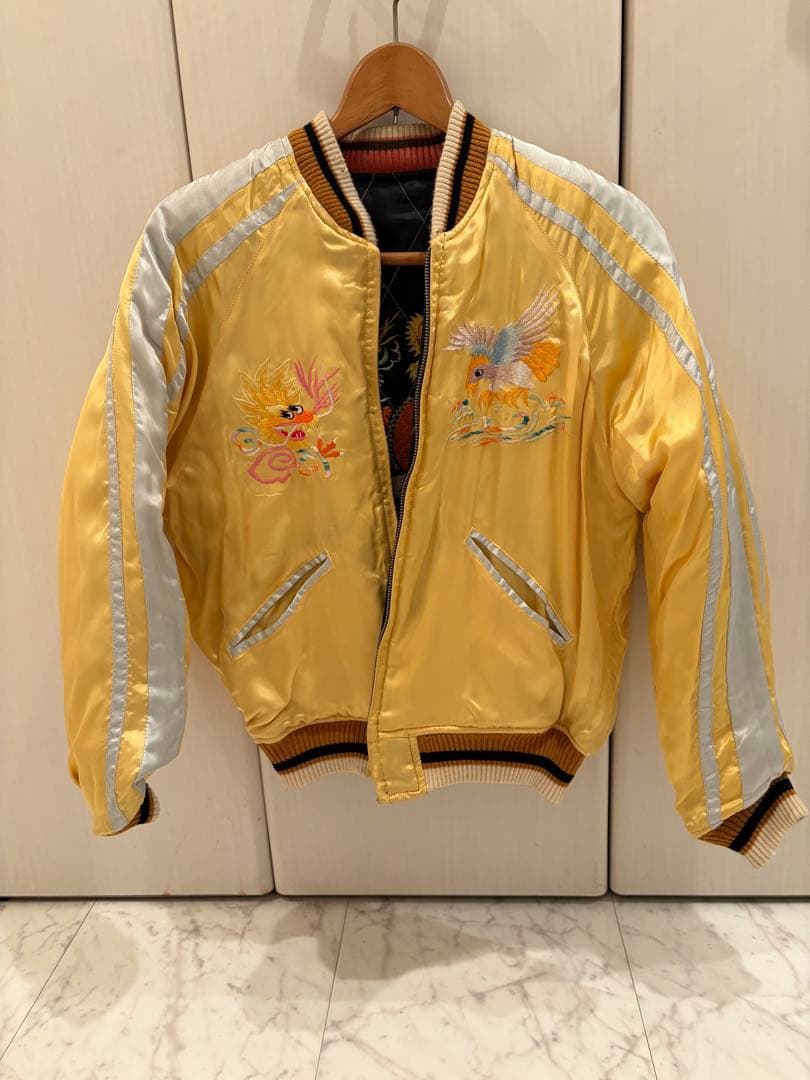 CABCLOTHING スカジャン キャブクロージング キルティング 龍 虎 鷹