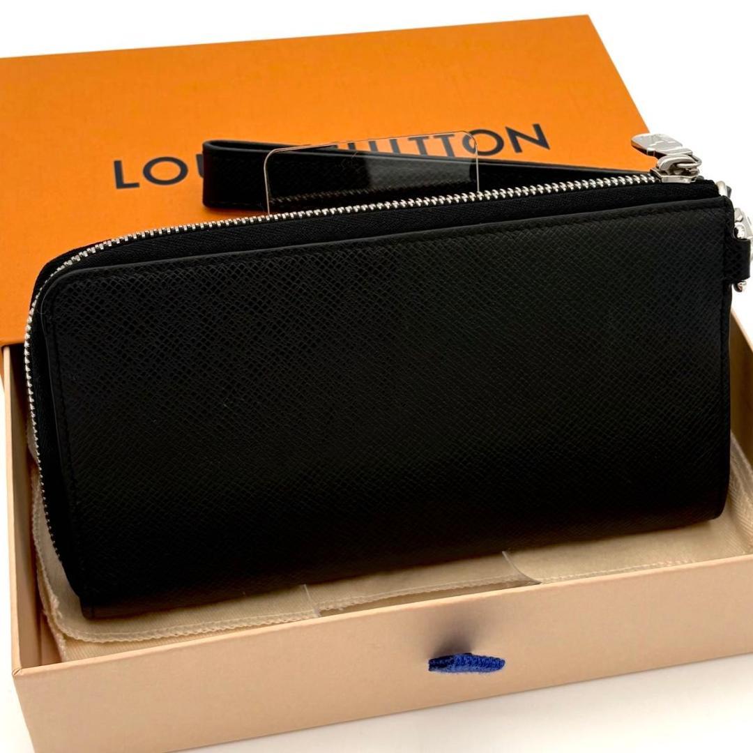 ルイヴィトン 長財布 タイガ メタリック ノワール ジッピードラゴンヌ 2589