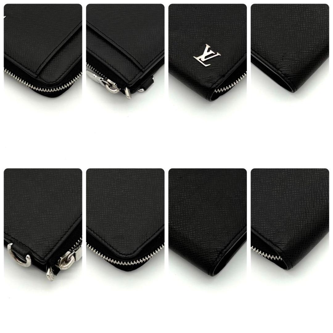 ルイヴィトン 長財布 タイガ メタリック ノワール ジッピードラゴンヌ 2589