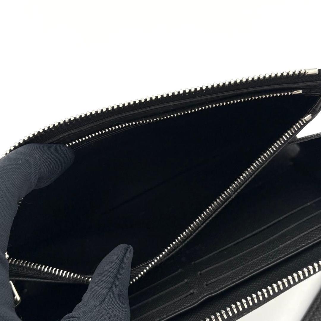 ルイヴィトン 長財布 タイガ メタリック ノワール ジッピードラゴンヌ 2589