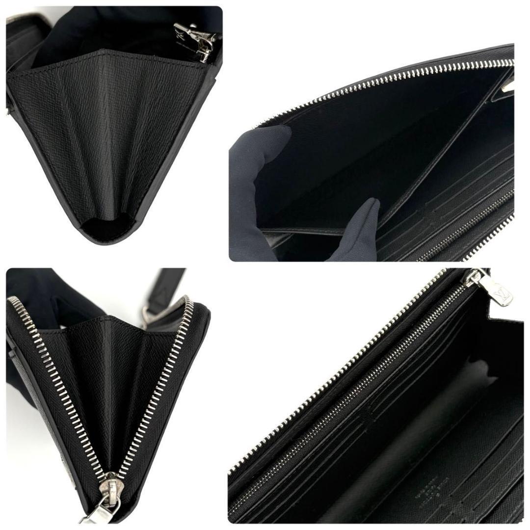 ルイヴィトン 長財布 タイガ メタリック ノワール ジッピードラゴンヌ 2589