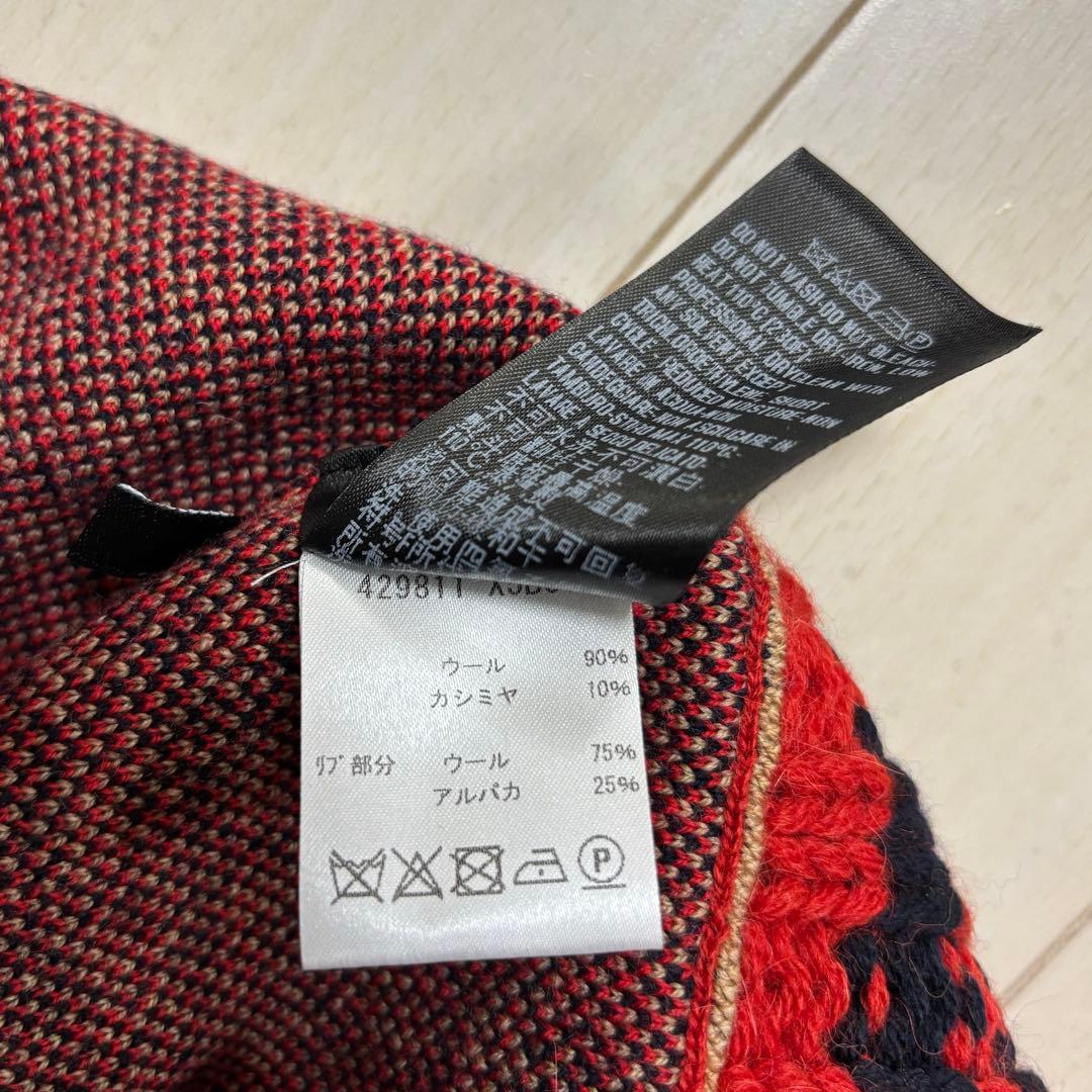 GUCCI グッチ チェック 千鳥格好 ニット カーディガン