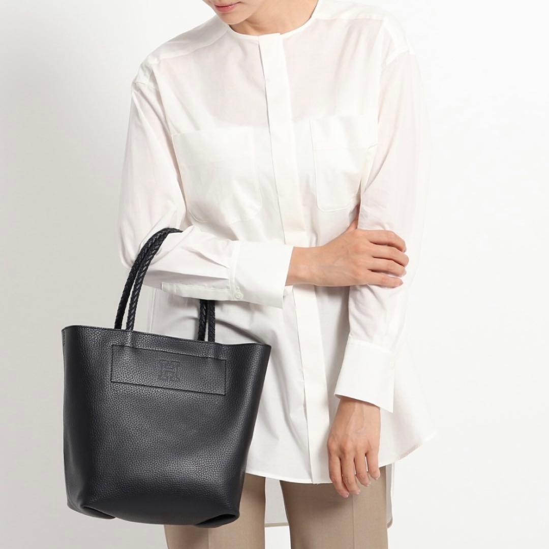 HIROFU チェスタ M B5軽量 トートバッグ ショルダー レザー 編み込み