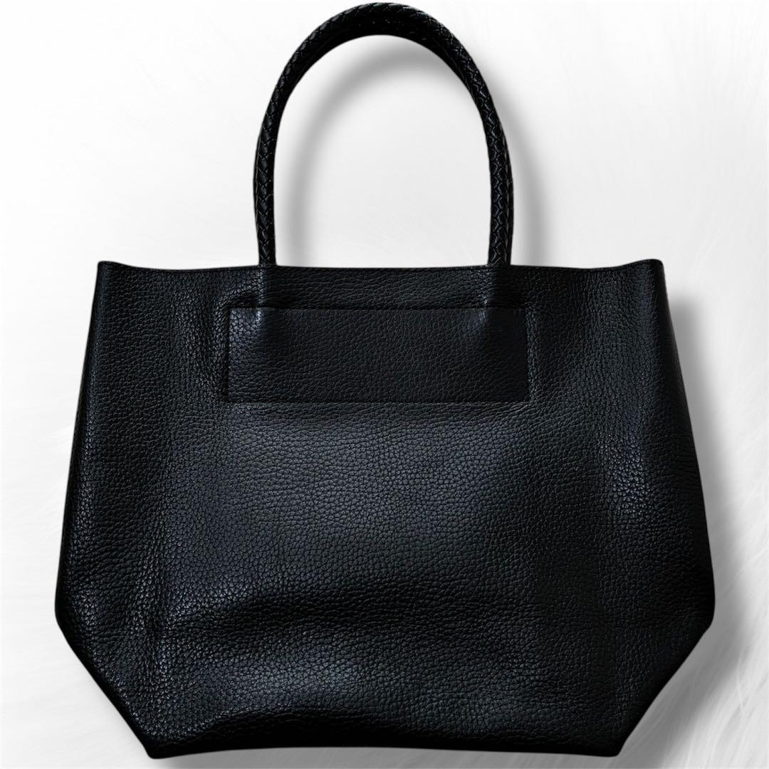 HIROFU チェスタ M B5軽量 トートバッグ ショルダー レザー 編み込み