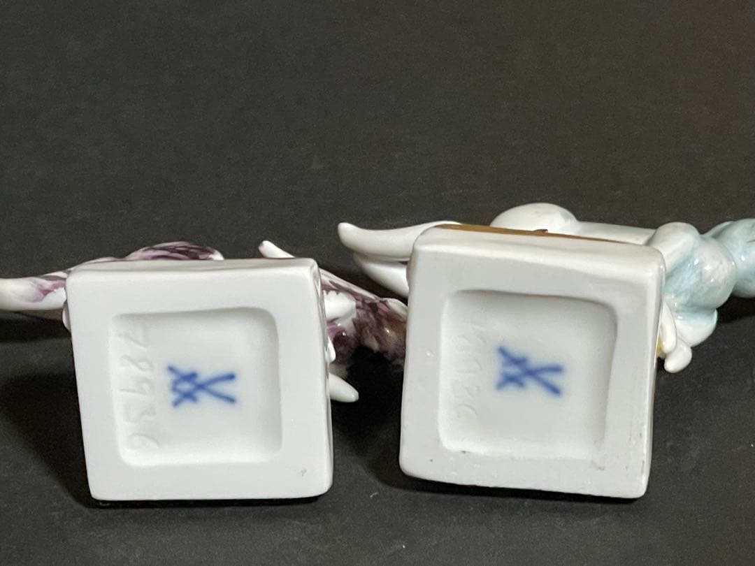 マイセン オーナメント『うさぎ』干支シリーズ 兎 フィギュリン　2個セット