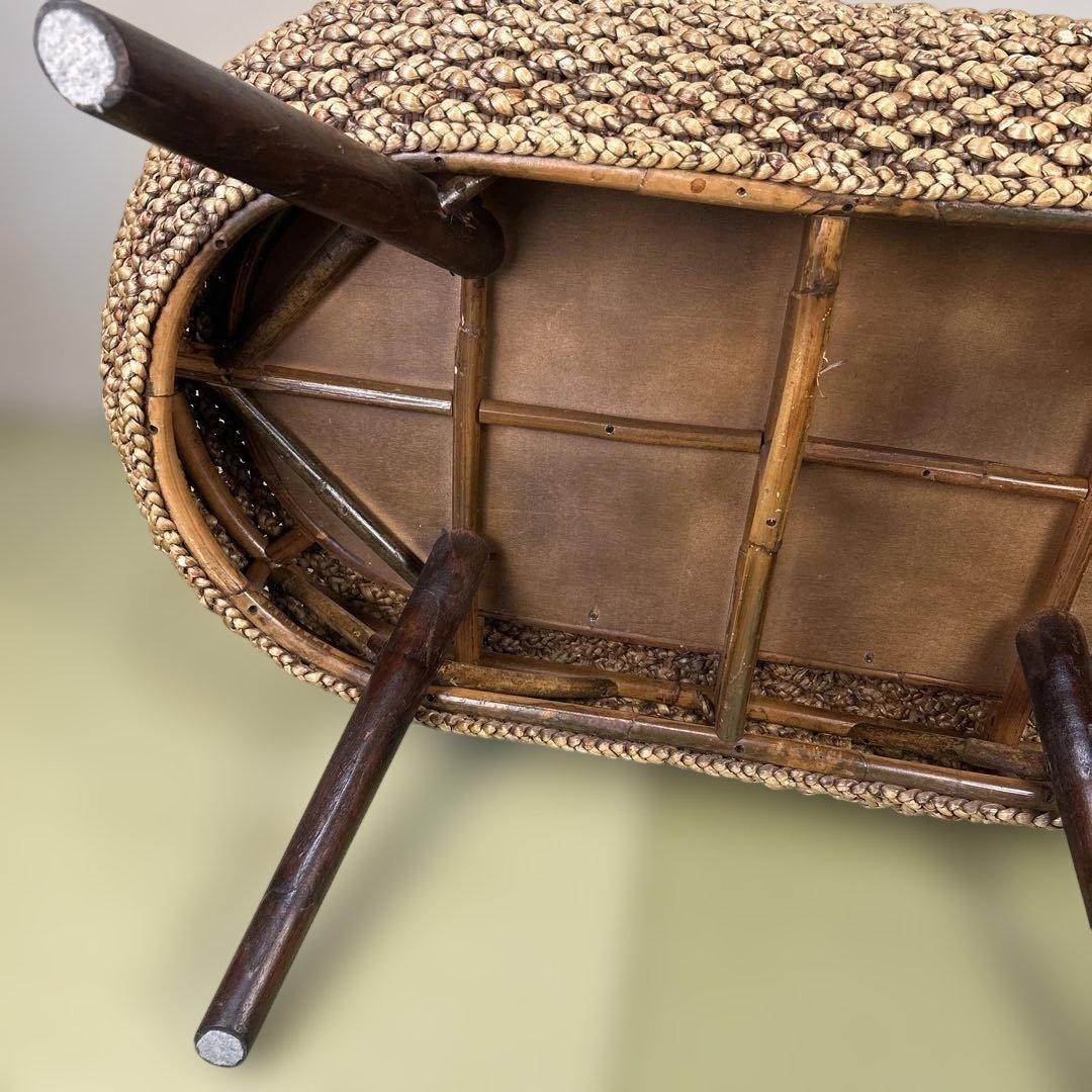 アジアン家具　ウオーターヒヤシンス ローテーブル W110 D61 H44.5