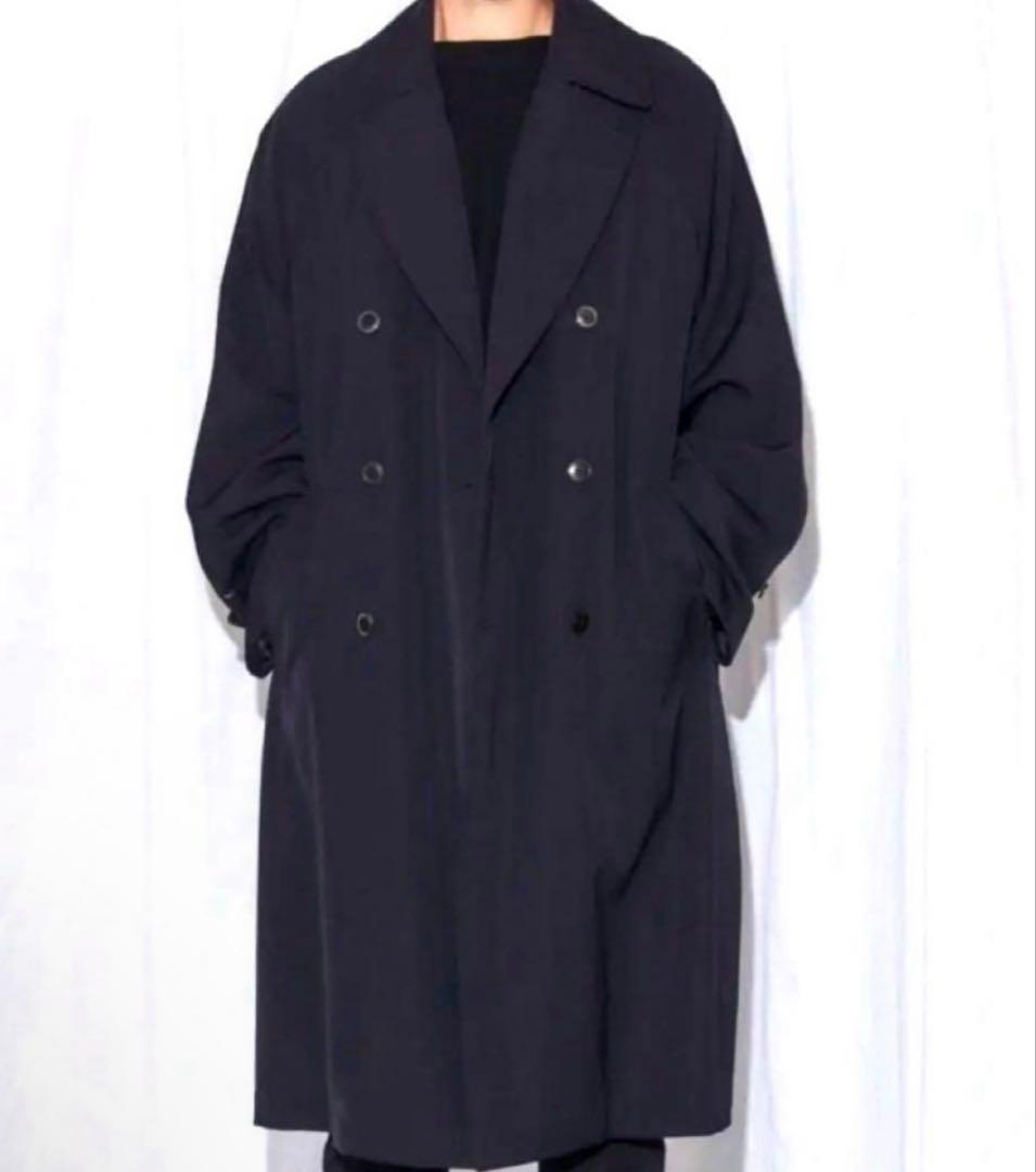 ジャケット・アウター Comoli WOOLGABARDINE DOUBLE BREASTEDCOAT