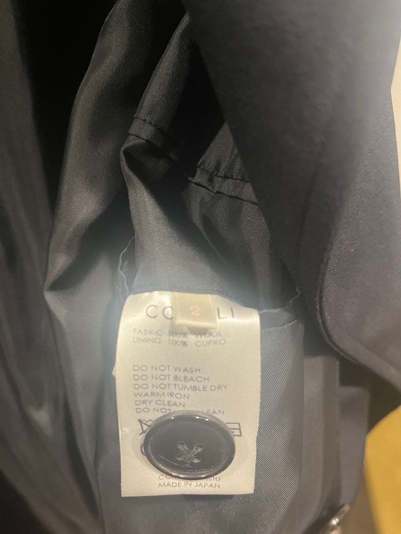 ジャケット・アウター Comoli WOOLGABARDINE DOUBLE BREASTEDCOAT