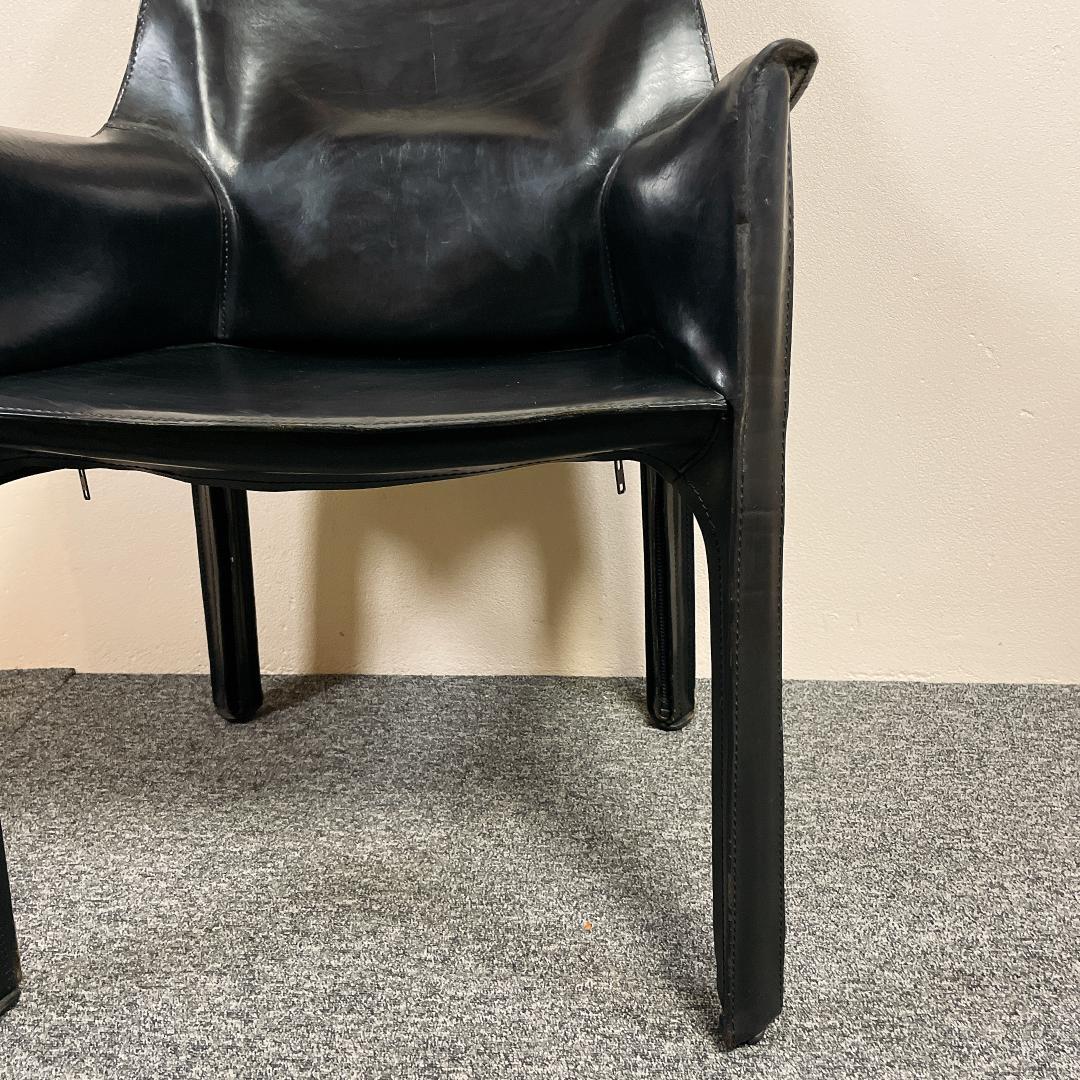 希少　名作　Cassina　カッシーナ 413 CAB　ブラック