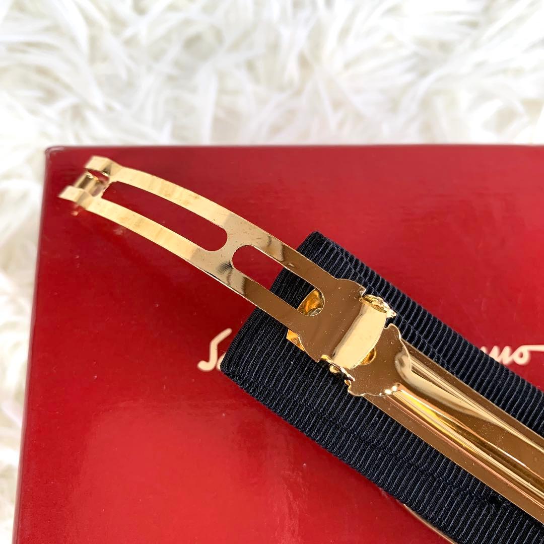 極美品ꕥサルヴァトーレフェラガモ バレッタ ヘアアクセサリー ヘアピン ヴァラ