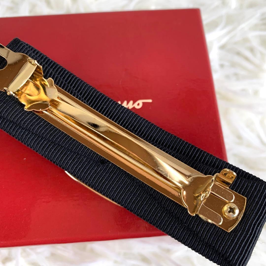 極美品ꕥサルヴァトーレフェラガモ バレッタ ヘアアクセサリー ヘアピン ヴァラ