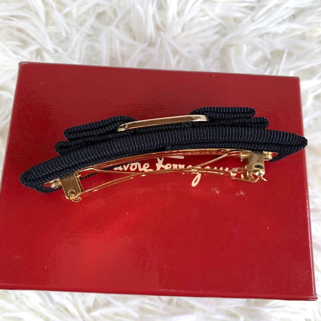極美品ꕥサルヴァトーレフェラガモ バレッタ ヘアアクセサリー ヘアピン ヴァラ