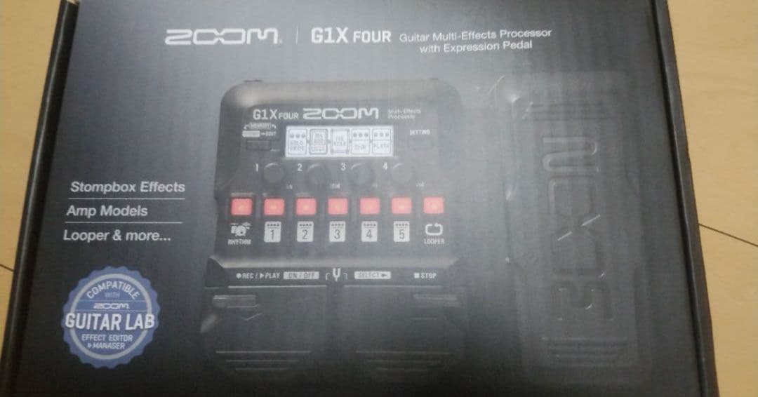 ZOOM G1X FOUR ギターエフェクター 【ペダル付き美品】