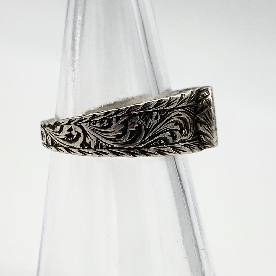 GUCCI リング　指輪　インターロッキング　シルバーリング　アラベスク　13号