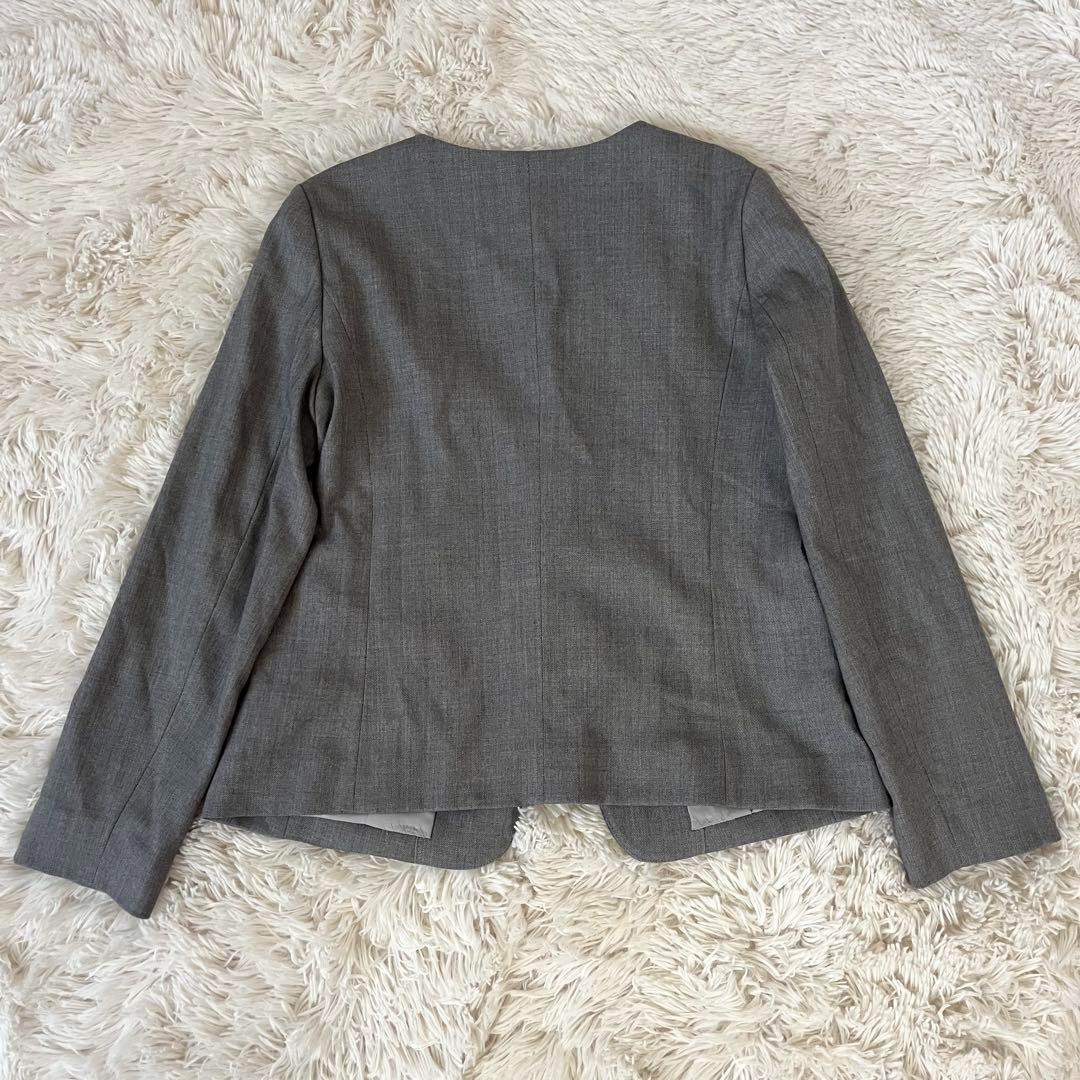 美品 ナチュラルビューティーベーシック　スーツ　セットアップ グレー M