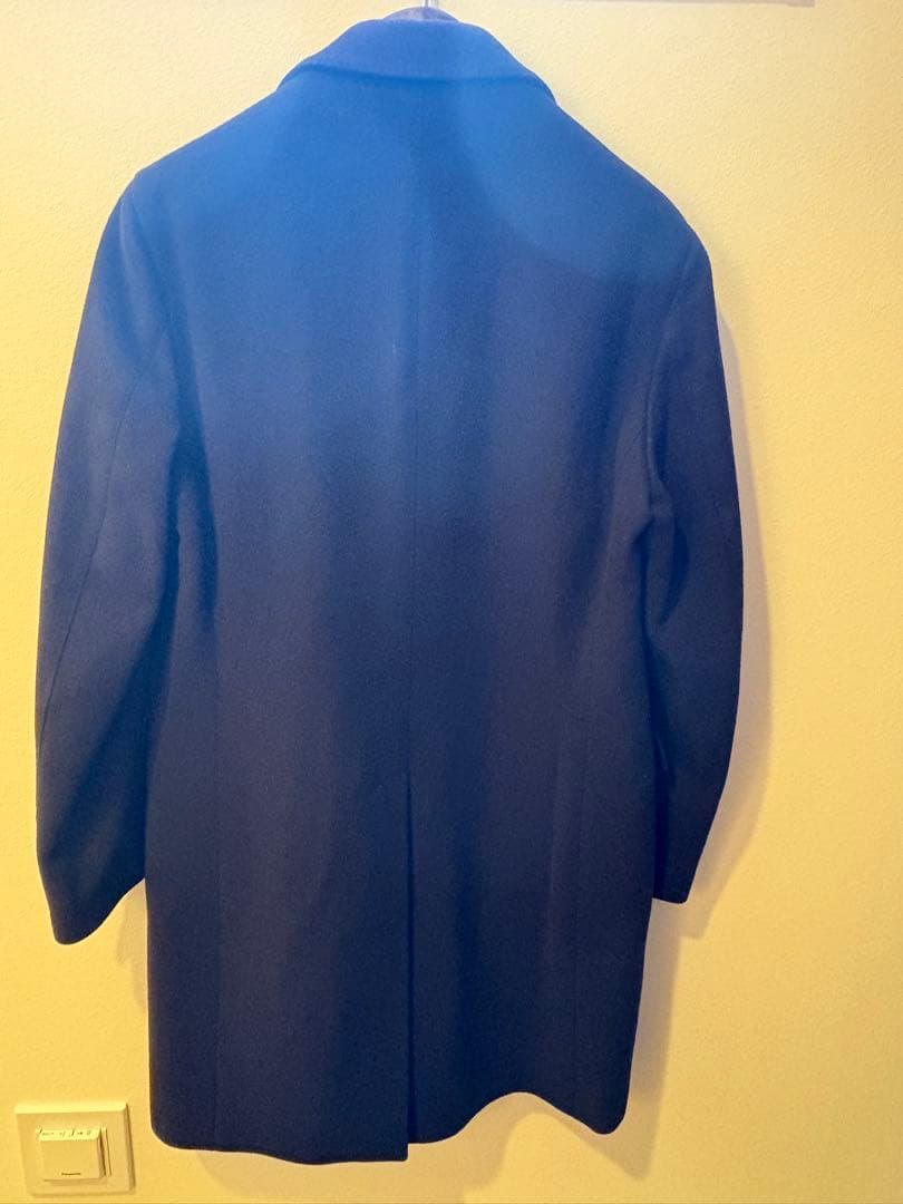 【美品】LARDINI チェスターコート ラルディーニ ネイビー46