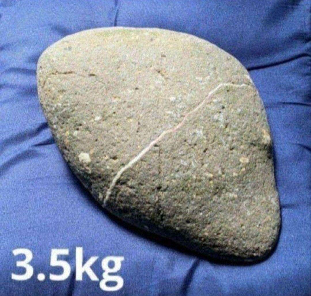 青森県産 外ヶ浜町産 舎利母石 原石 水石 置き石 観賞石 奇石 約3.5kg