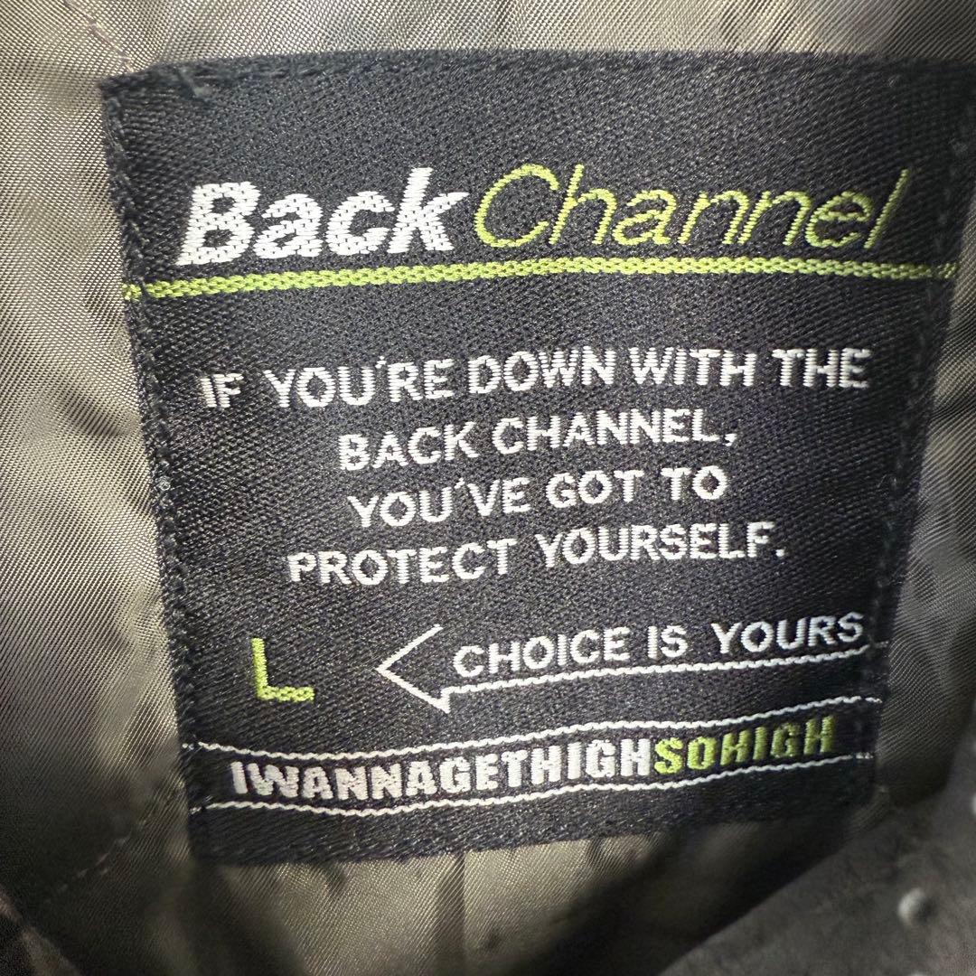 BackChannel バックチャンネル 牛革 パンチングレザージャケット 黒