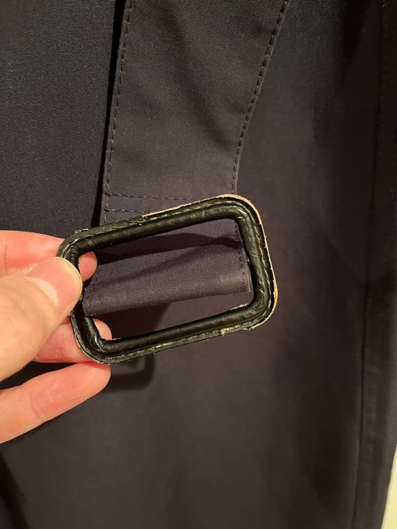 大幅値下げ ブルガリア製 バブアー ノンオイル トレンチコート ネイビー 34