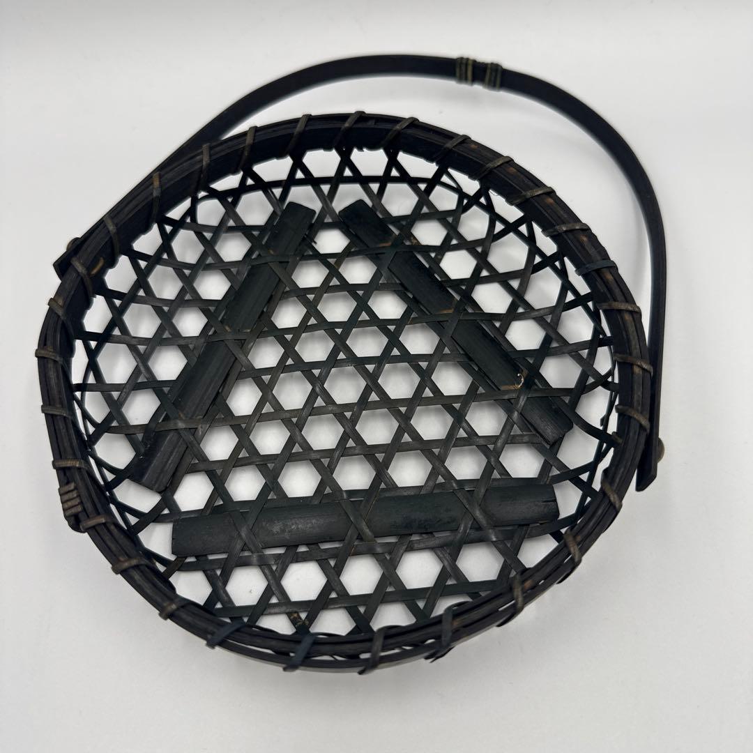 染め竹風カゴ　30個セットまとめ売り