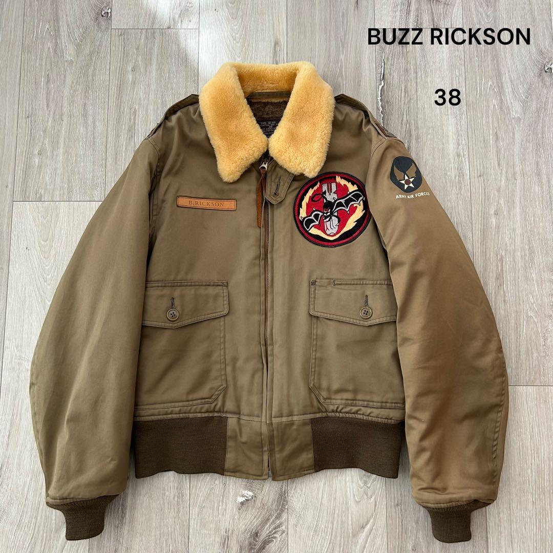 BUZZ RICKSON B-10 B10 フライトジャケット カーキ ボア38