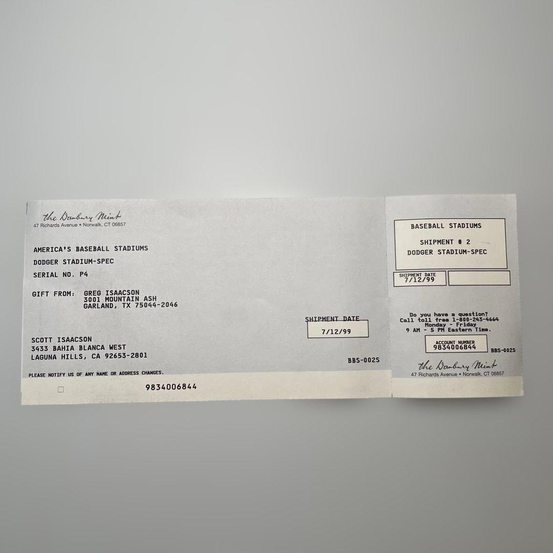 ★美品★ ダンバリーミント ドジャー・スタジアム 大谷翔平 レプリカ