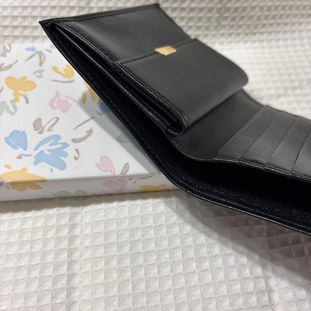 【即日発送】皇居限定 特製二つ折り財布　ブラック　黒　本革