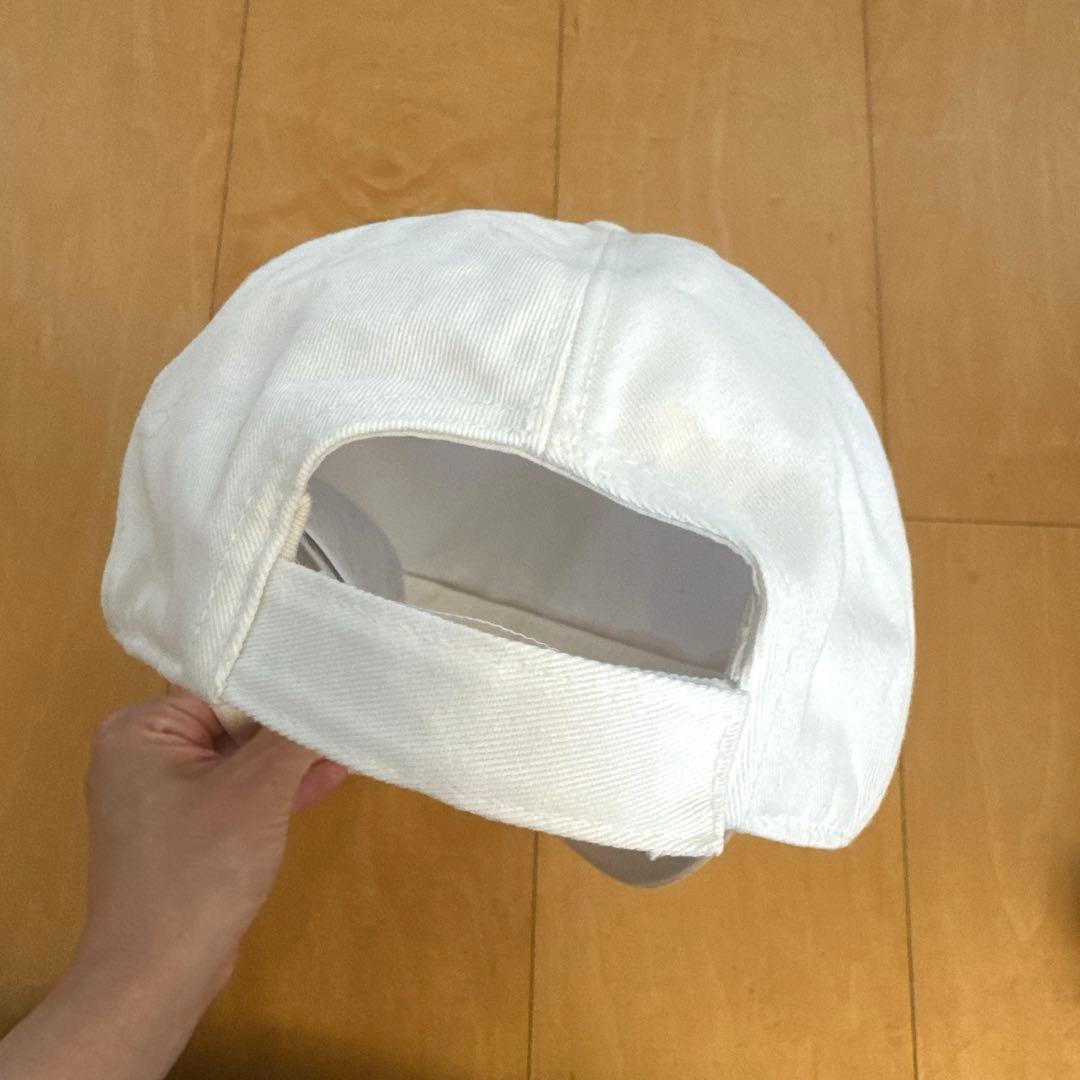 超美品 MONCLER モンクレール ベースボールキャップ ホワイト 正規品