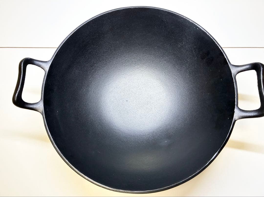 南部鉄器 岩鋳 深型中華鍋 33cm イワチュウ iwachu 両手鍋