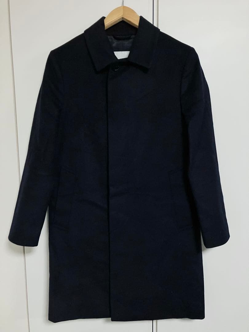 MACKINTOSH PHILOSOPHYのカシミヤ混ステンカラーコート　紺