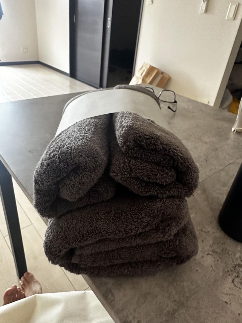 ダークグレーの毛布 10枚セット