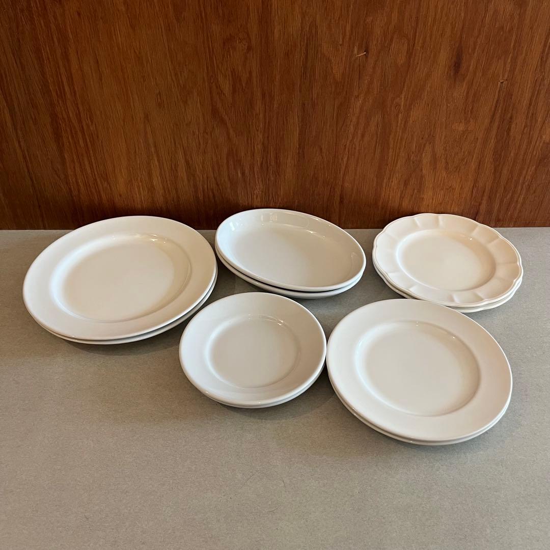 Saturnia IKEA ホワイト食器セット 10点