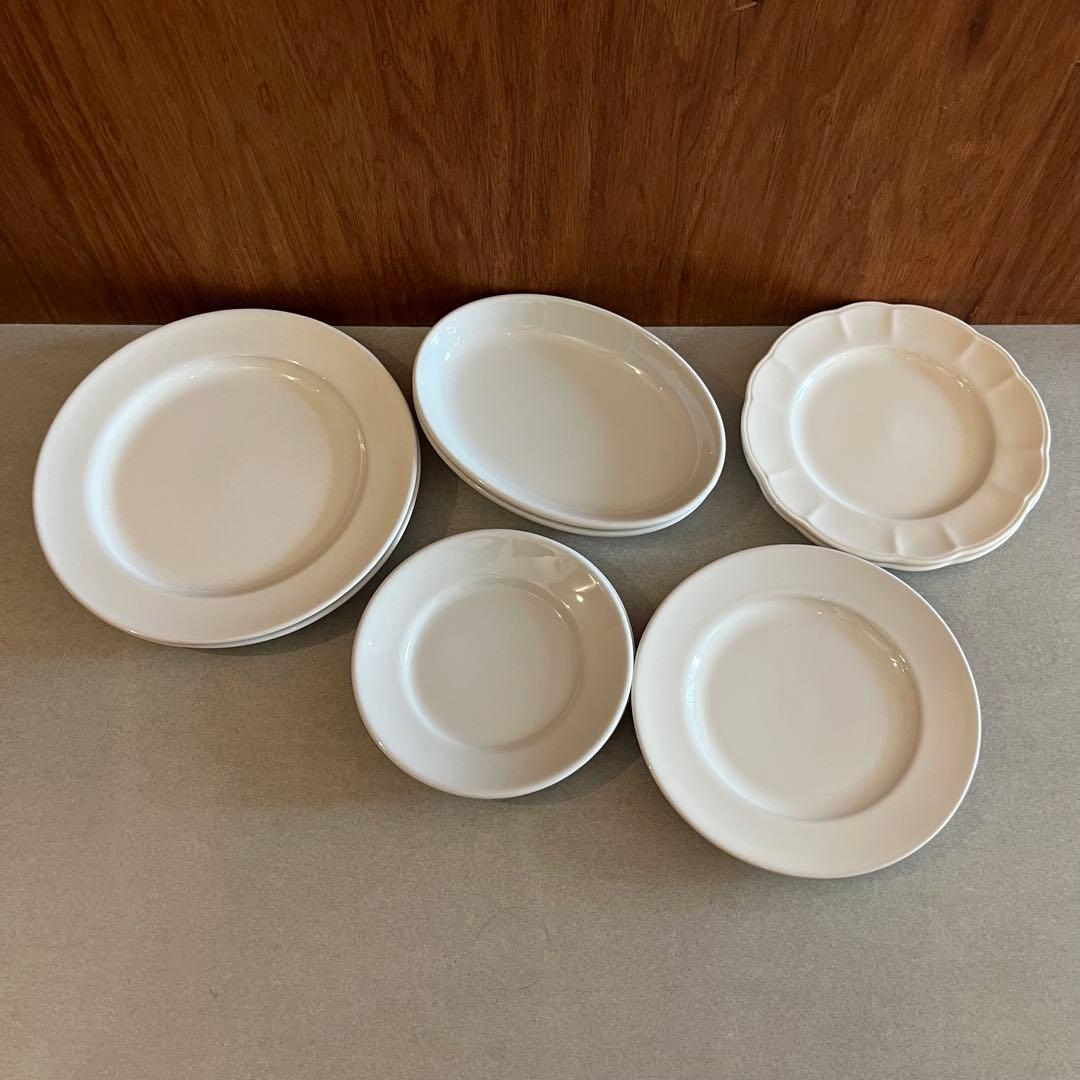 Saturnia IKEA ホワイト食器セット 10点