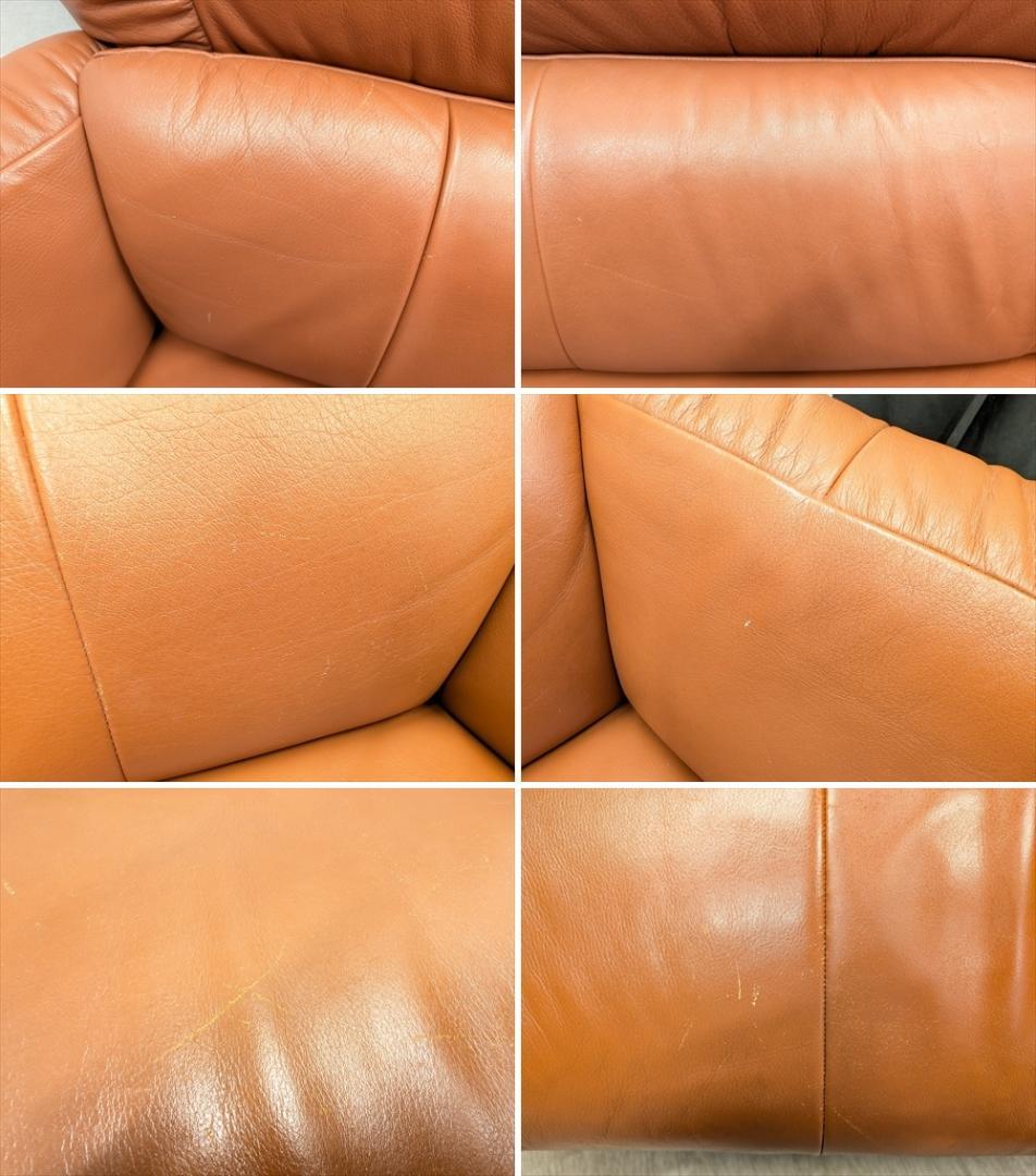 カリモク　チターノ　本革　ラブソファ　2P　二人掛け　2人掛け　リビング