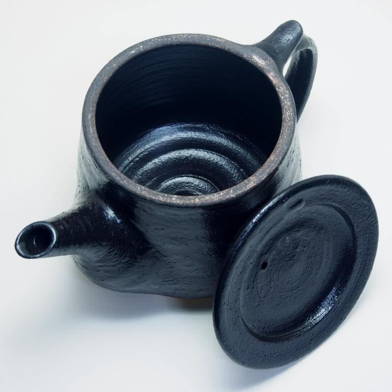 直火ポット 黒釉(ACT-62) ■ 長谷園