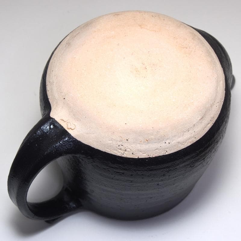 直火ポット 黒釉(ACT-62) ■ 長谷園