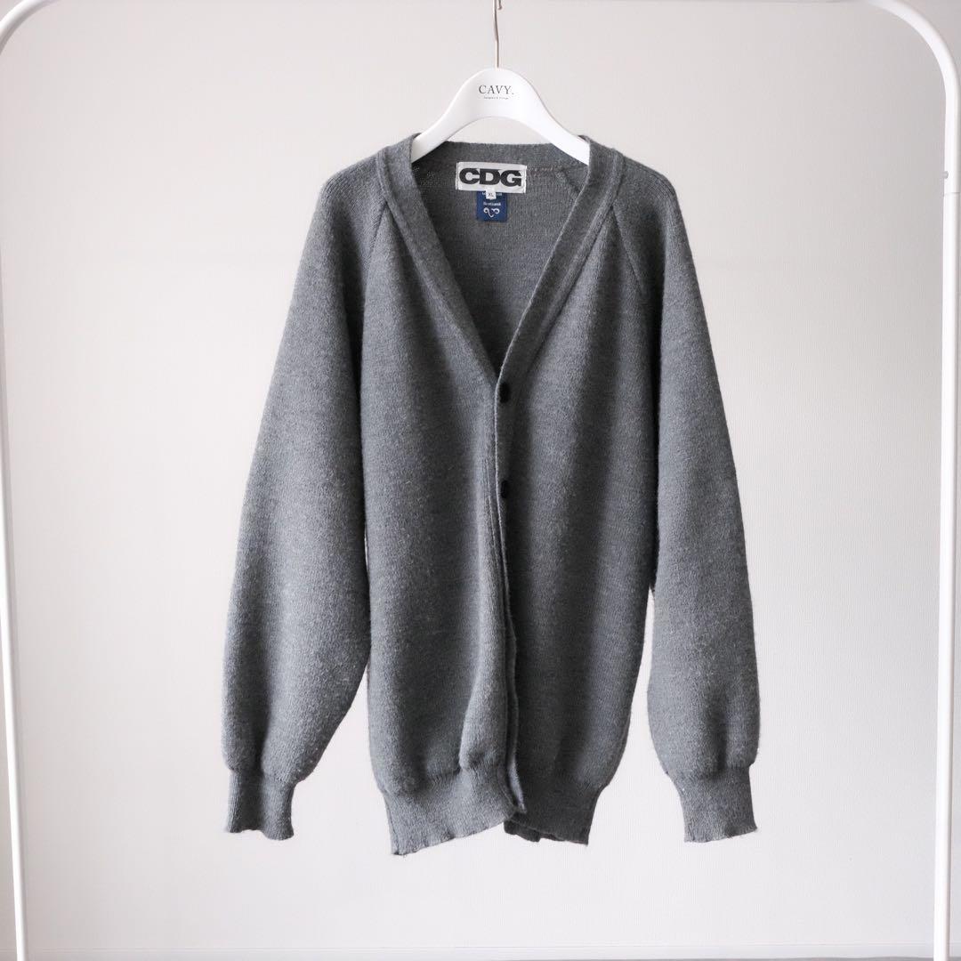 美品 CDG COMME des GARCON ニットカーディガン XL グレー