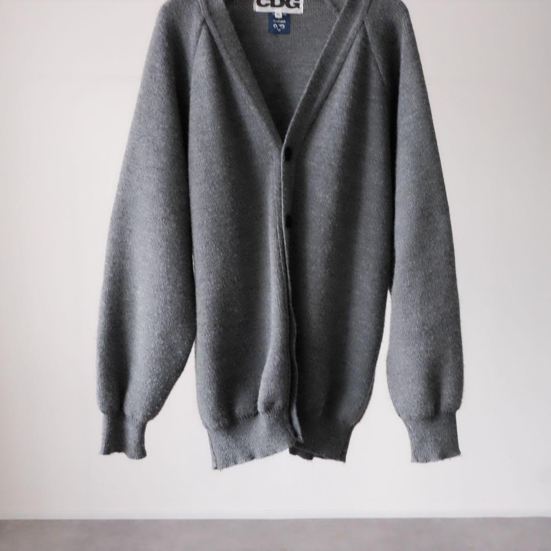 美品 CDG COMME des GARCON ニットカーディガン XL グレー