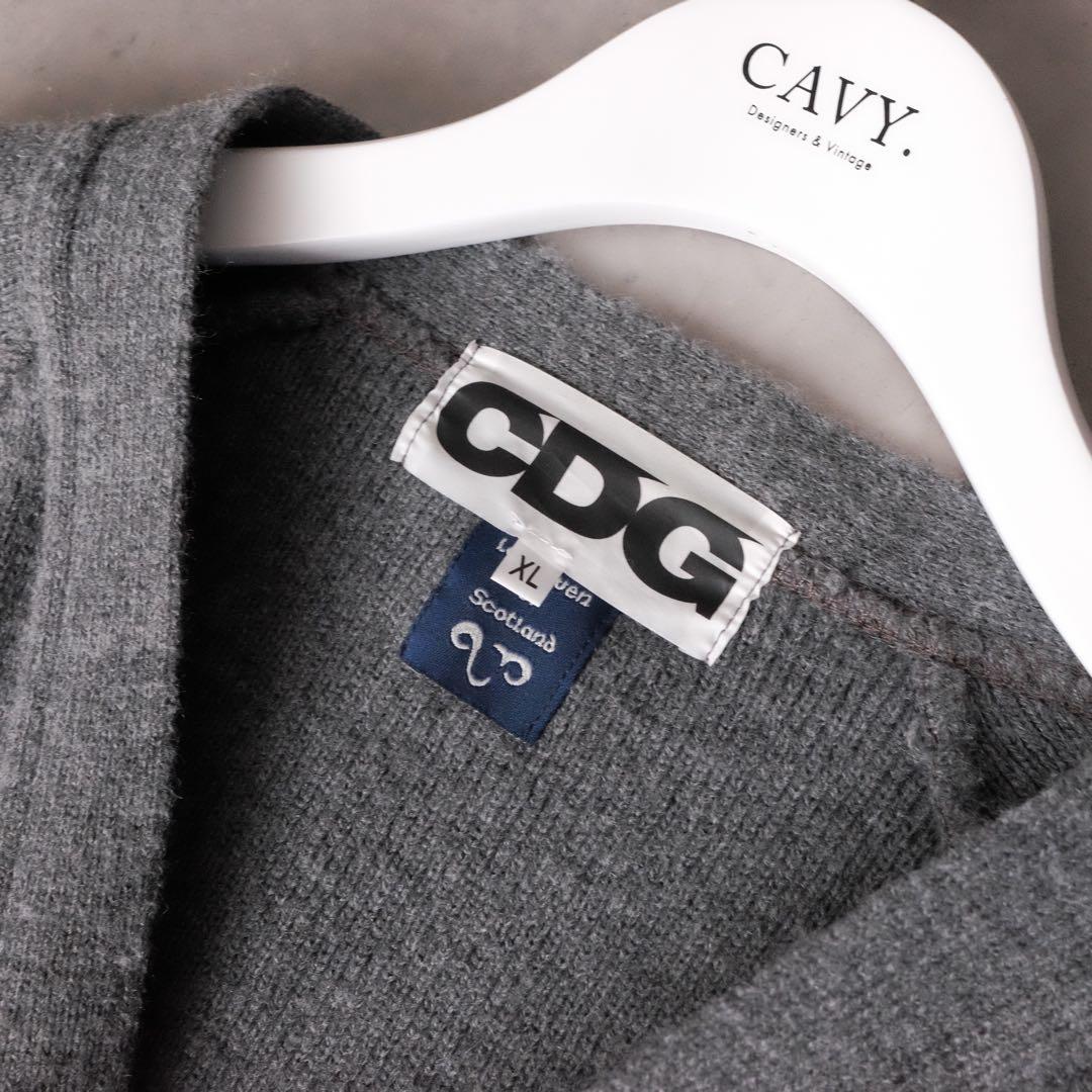 美品 CDG COMME des GARCON ニットカーディガン XL グレー